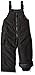 London Fog Girls' Big Classic Bib Pant with Zipper, Black, 10/12