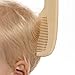 Wooden Baby Hair Brush and Comb Set, Soft Goat Bristles and Wood Bristles for Massage, Eco-Friendly Hairbrush for Newborns and Toddlers, Perfect Baby Shower & Registry Gift (Color a5)
