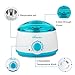 Wax Warmer, Wax Hair Removal Kit +5 bags of Hard Wax Beans + 10 Wax Applicator Sticks (wax warmer+5 bags wax beans)