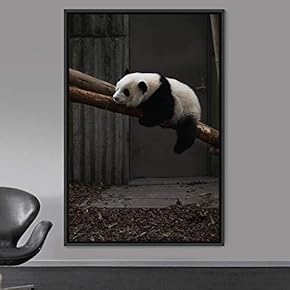signwin Framed Canvas Wall Art Panda Animals Bear...