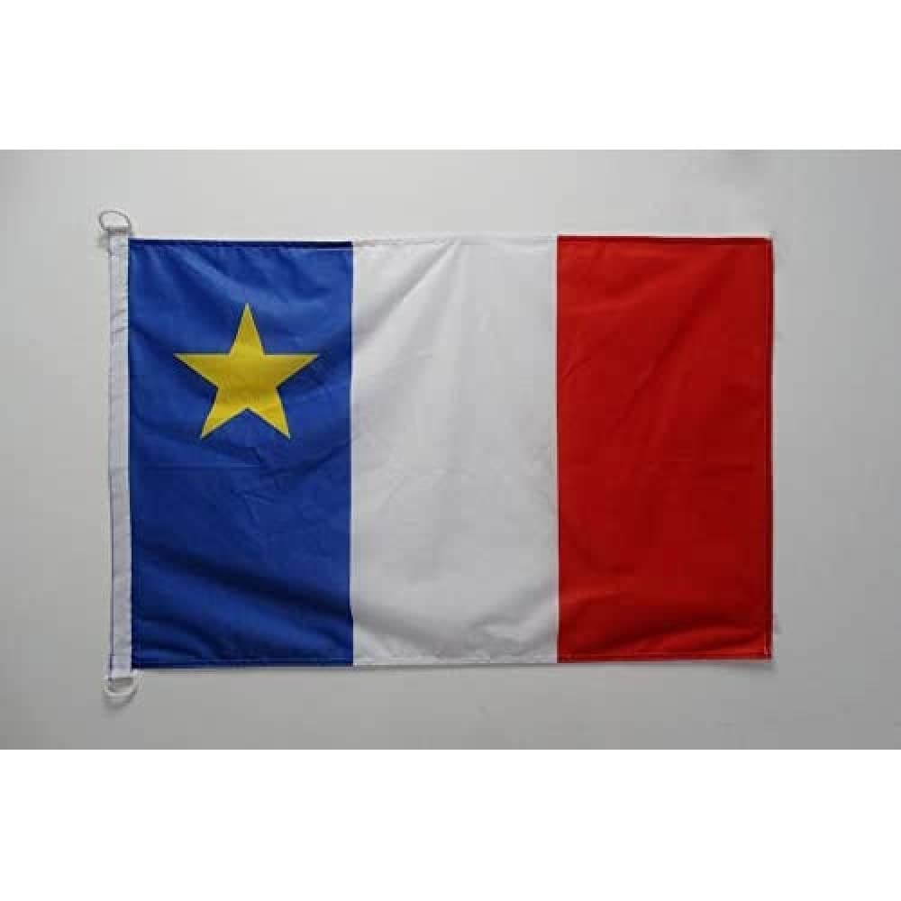 AZ FLAG Acadia Nautical Flag 18'' x 12'', Canada, Acadian flags 30 x 45 cm, Banner 12x18 in for boat — image 1