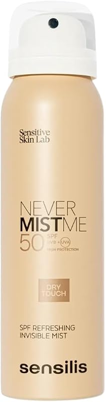- Invisible Never Mist Me SPF50, nebulizzazione ad alta protezione, protegge la pelle dai raggi UVA e UVB, idrata e calma, finitura asciutta e fissante, tutti i tipi di pelle - 100 ml