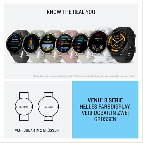 Venu 3, 45 mm, GPS-Fitness-Smartwatch, Schwarz/Schiefergrau