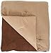Amazon Basics 3-Piece Two-Tone Microsuede Comforter Set - Full/Queen, Chocolate
