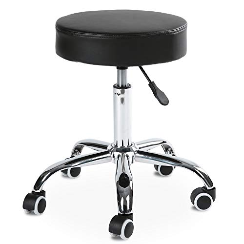 image for Rfiver Adjustable Hydraulic Rolling Swivel Salon Stool Chair for Massa