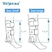Velpeau Air Gel Foam Ankle Stabilizer Support Brace for Sprained Ankle, Ligament Injury, Tendonitis, Adjustable Rigid Stirrup Ankle Splint for Women and Men (Gel Version, Large, Right Foot)