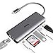USB C Hub, RCA 6 in 1 USB C Adapter with Ethernet, 4K HDMI, USB C Power Delivery, 2 USB 3.0 Ports, SD Card Reader, Portable Hub for MacBook Pro and Other Type C Laptops