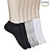 Womens Low Cut Athletic Socks, Ankle No Show Socks, Casual Sport Short Sneaker Cotton Socks for Women & Men 6 PACK
