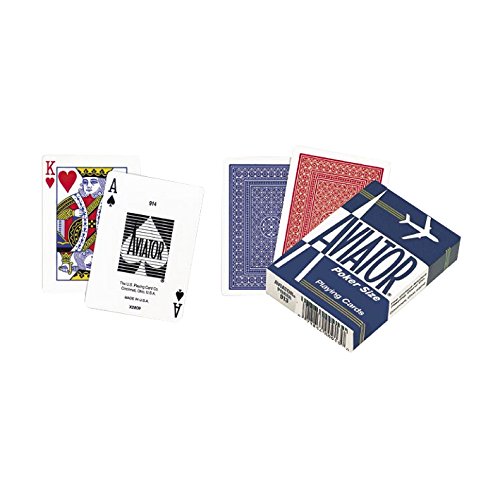 Colors May Vary AVI1PK standard playing cards Aviator Poker Size
