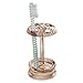 MetroDecor mDesign Bath Accessory Set, Soap Dispenser Pump, Toothbrush Holder, Tumbler, Soap Dish - 4 Pieces, Sand