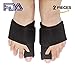 Bunion Corrector - Bunions Splint Pain Relief - Bunion Relief Protector - Hallux Valgus, Big Toe Joint, Toe Separators Spacers Straighteners with Foot Massage Ball (Black1) …