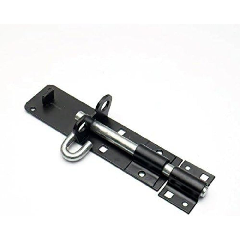 Merriway BH05879 Type 2A Heavy Duty Padbolt, 200mm (8 inch) - Black