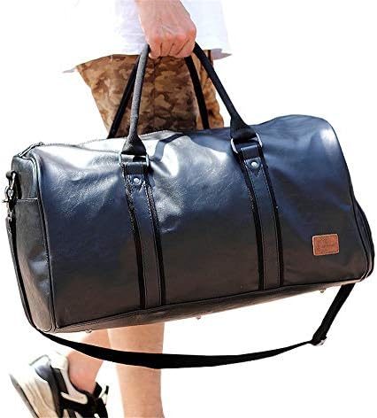 Mioy Vintage Waterproof Travel Tote Luggage Bag leather Large Capacity Men's Weekender Duffel Bag 8 Mioy Vintage Waterproof Travel Tote Luggage Bag leather Large Capacity Men's Weekender Duffel Bag