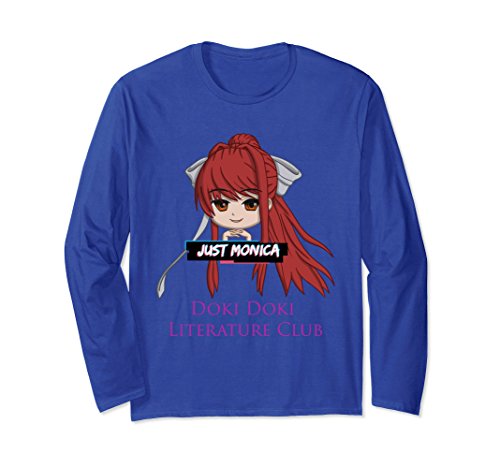 Unisex Just Monika Or Monica Meme Doki Doki Tshirt Literature Club Large Royal Blue Buy Online In Isle Of Man At Isleofman Desertcart Com Productid