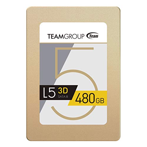 TEAMGROUP L5 LITE 3D 480GB 2.5 Inch SATA III Solid State Drive SSD 3D NAND (Read/Write Speed up to 470/420 MB/s) T253TD480G3C101