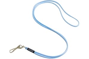 Dog & Field Signature Dog Whistle Lanyard – Lightweight, Stylish & Durable Whistle Lanyard for Dog Training – Comfortable Rubber Hardware – 8 Colours - Light Blue