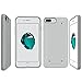iPhone 7 Plus/iPhone 8 Plus Case, Poetic Quarterback [Corner/Bumper Protection][No Bulk][Dual Protection]- Stylish PC+TPU Protective Case for Apple iPhone 7 Plus/iPhone 8 Plus White/Gray