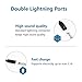 iphone 7 Adapter, iPhone 7 Splitter, Compatible IOS 10.3 or Later Dual Lightning Headphone Audio & Charge Adapter for iPhone 7 / 7 Plus (Black)