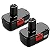 Reoben 3.0Ah Ni-Mh Replace for Craftsman 19.2 Volt Battery 1323903 130279005 C3 11375 1323517 315.115410 315.11485 Craftsman 19.2v Battery 2 Pack