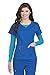 Med Couture Signature MC2 Women's Sport Neckline Scrub Top, Royal, Medium