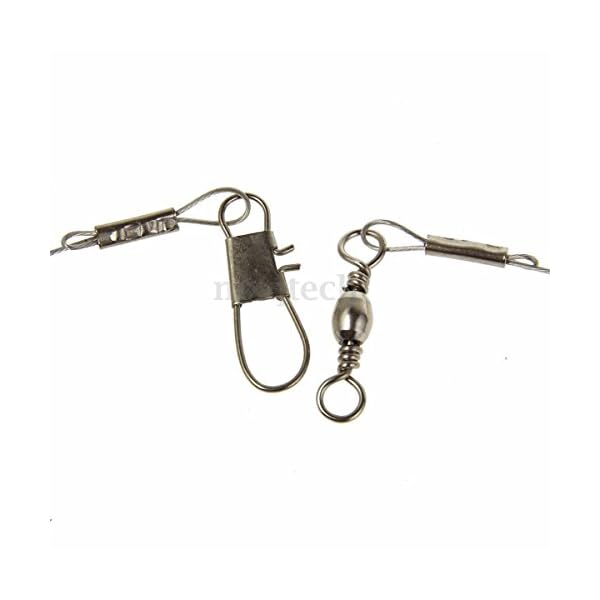 20pcs-Wire-Trace-Leader-Rig-Stainless-Steel-2-Arm-Fishing-Rigs-Tackle-Lure-Swivel