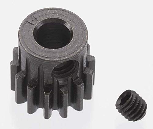Robinson Racing Extra Hard 14 Tooth Blackened Steel 32p Pinion, 5mm