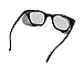 TITUS G12 Retro Style Safety Glasses Soft Folding Stainless Steel Mesh OR Color Matched Side Shield (Black Frame/Clear Lens, Glasses Only)