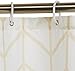 Amazon Basics Bathroom Shower Curtain, Water Resistant Fabric with Grommets & Hooks, Machine Washable, 72