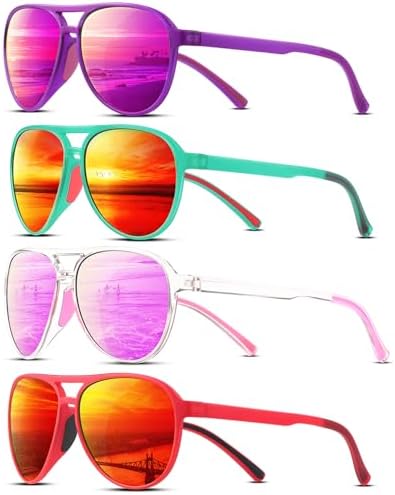 Polarized Aviator Sunglasses Sporty Style Running Tangle Free Frame Vintage Amazon.com: kimorn Polarized Aviator Sunglasses for Women  main image 4
