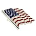 PinMart's Proudly Made in USA American Flag Jewelry Silver Enamel Lapel Pin