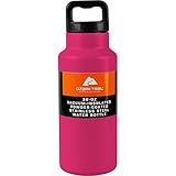 Ozark Trail Double Wall Stainless Steel Water Bottle (36 oz) (Raspberry)