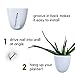 PlantPod Luxe Self-Watering Wall Planters (Set of 3) - Easy to Water and Install - Lightweight - Design Your Own Vertical Garden - Wall Planters for Indoor Plants
