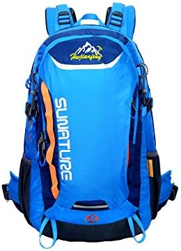 40L Fashion Outdoor Sports Bicycle Cycling Riding Running Camping Hiking Waterproof Backpack Lightweight Packsack Daypack Bag-Blue