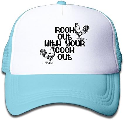 Cock Fight Funny Children's Cotton Adjustable Hip Pop Hat Mesh Baseball Caps