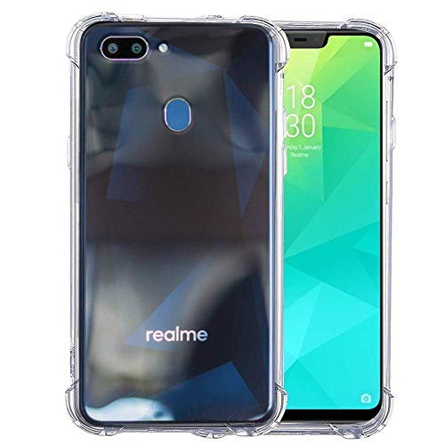 Bracevor Back Cover for Oppo Realme 2 | Realme C1 | Oppo A5 Shockproof TPU Ultimate Edge Protection Cushioned Edges Anti