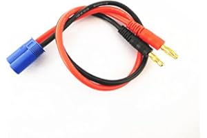 WST EC5 to 4mm Banana Plug Battery RC Balance Charge Cable Lead Adapter Connector (30CM / 12AWG)