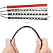 Car LED Strip Lights, 4 Packs 48 LED Car Interior Lights, MultiColor Music Light LED Under dash Lighting Kit with Sound Active Function and Remote Control, Car Charger Included, DC 12V