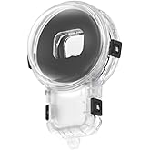 Premium Invisible Dive Housing Case for Insta360 X5, Waterproof Up to 60M/197ft Invisible Underwater Photography Housing, X5 Protective Cover Shell with Bracket Accessories