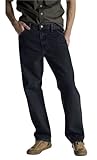 Dickies Men's Overdyed Relaxed Fit Jean, Black, 40x30