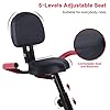 Mini Exercise Bike Pedal Exerciser Resistance Cycle Indoor Gym Black