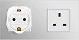 VGUARD European to UK Plug Adapter 3 Pack BS8546 13A Fuse EU to UK view 6