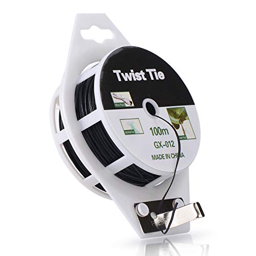 YDSL 328ft (100m) Twist Ties, Plant Ties for Vines Garden Wire with