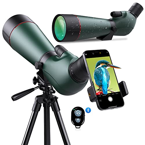 Dsoon 20-60x80 Spotting Scopes for Target Shooting with Extendable