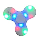 Alamana Bluetooth Charged LED Speaker Anti-Stress Hand Tri Spinner EDC Gyro Toy