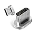 Wsken WAMTRONICS 2 Pack Micro USB Cable Magnetic Plug Fast Charger Adapter Connector for Android (Silver)