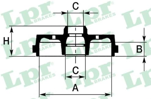 LPR 7D0543 Brake Drum (Pack of 2)