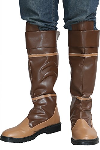Legend Link Boots PU-leather Brown Zelda Mens Coaply Costume Shoes