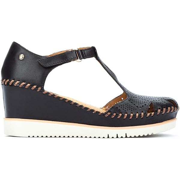 PIKOLINOS Vallarta 655 Leather Wedge Sandals - Hand-Sewn With Adjustable Velcro Straps 11 thumbnail image