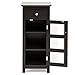 Best Choice Products Multipurpose Bathroom Floor Storage Space Saver Cabinet for Linens, Toiletries w/ 3 Shelves, Drawer, Cupboard, Tempered Glass Double Doors, Espresso Brown