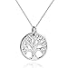 AeraVida Mystic Tree of Life Branches .925 Sterling Silver Pendant Necklace